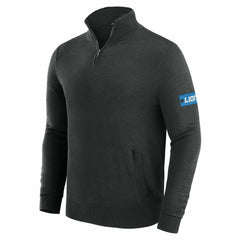 Detroit Lions J. Palmer Franchise Quarter-Zip Sweater - Black