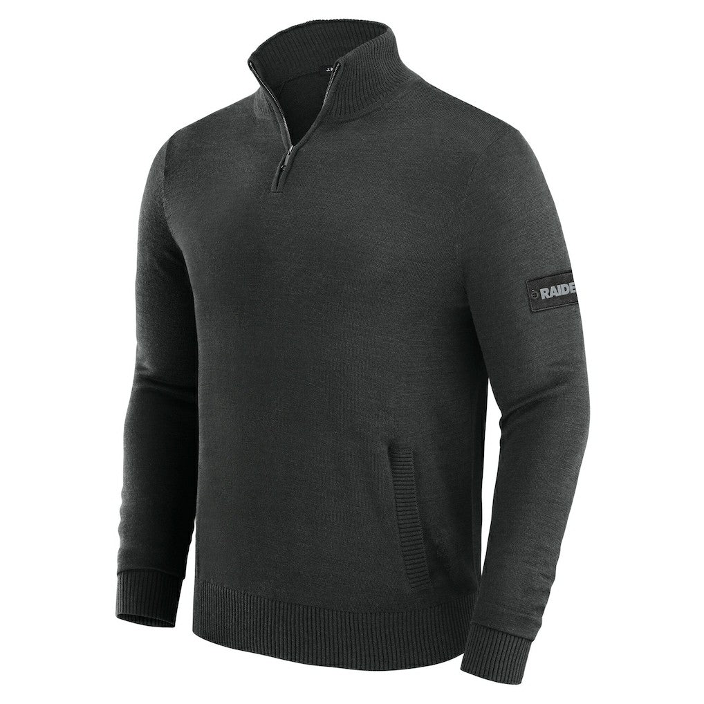 Las Vegas Raiders J. Palmer Franchise Quarter-Zip Sweater - Black