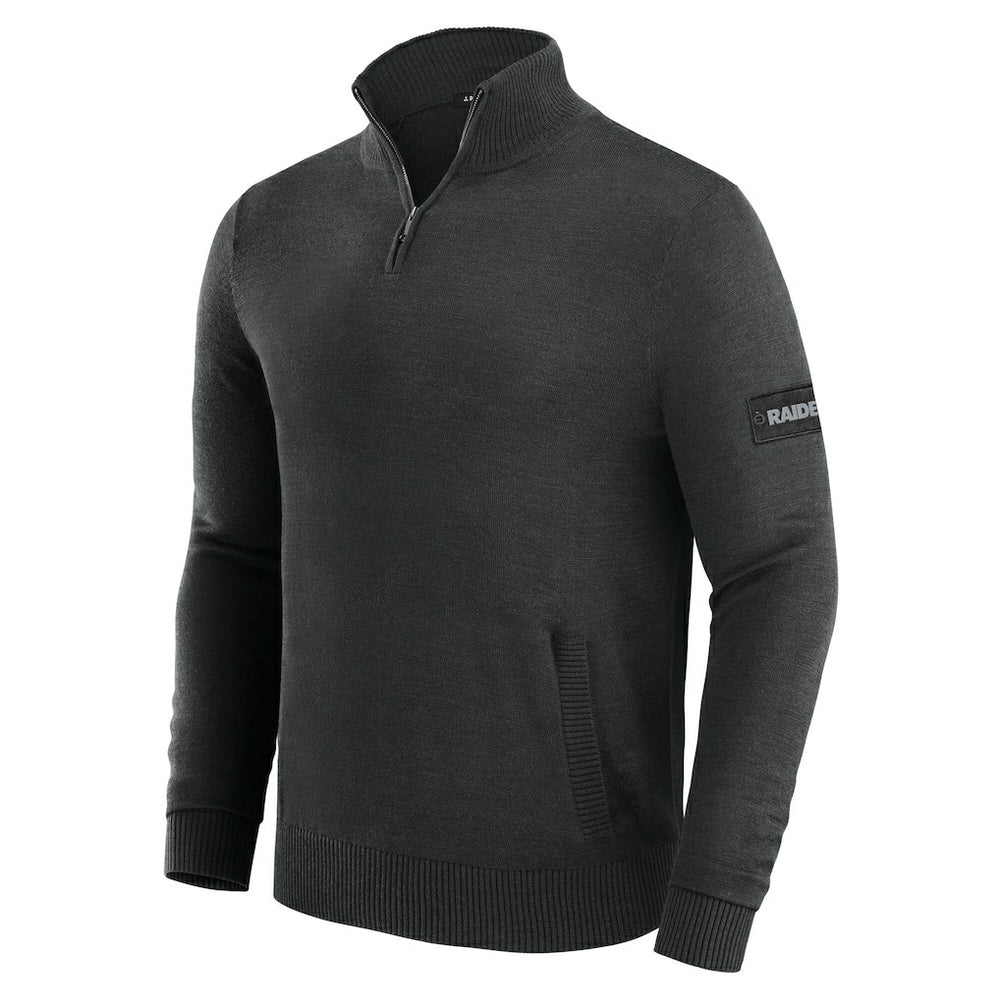Las Vegas Raiders J. Palmer Franchise Quarter-Zip Sweater - Black