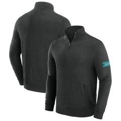 Miami Dolphins J. Palmer Franchise Quarter-Zip Sweater - Black