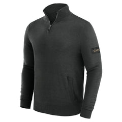 New Orleans Saints J. Palmer Franchise Quarter-Zip Sweater - Black