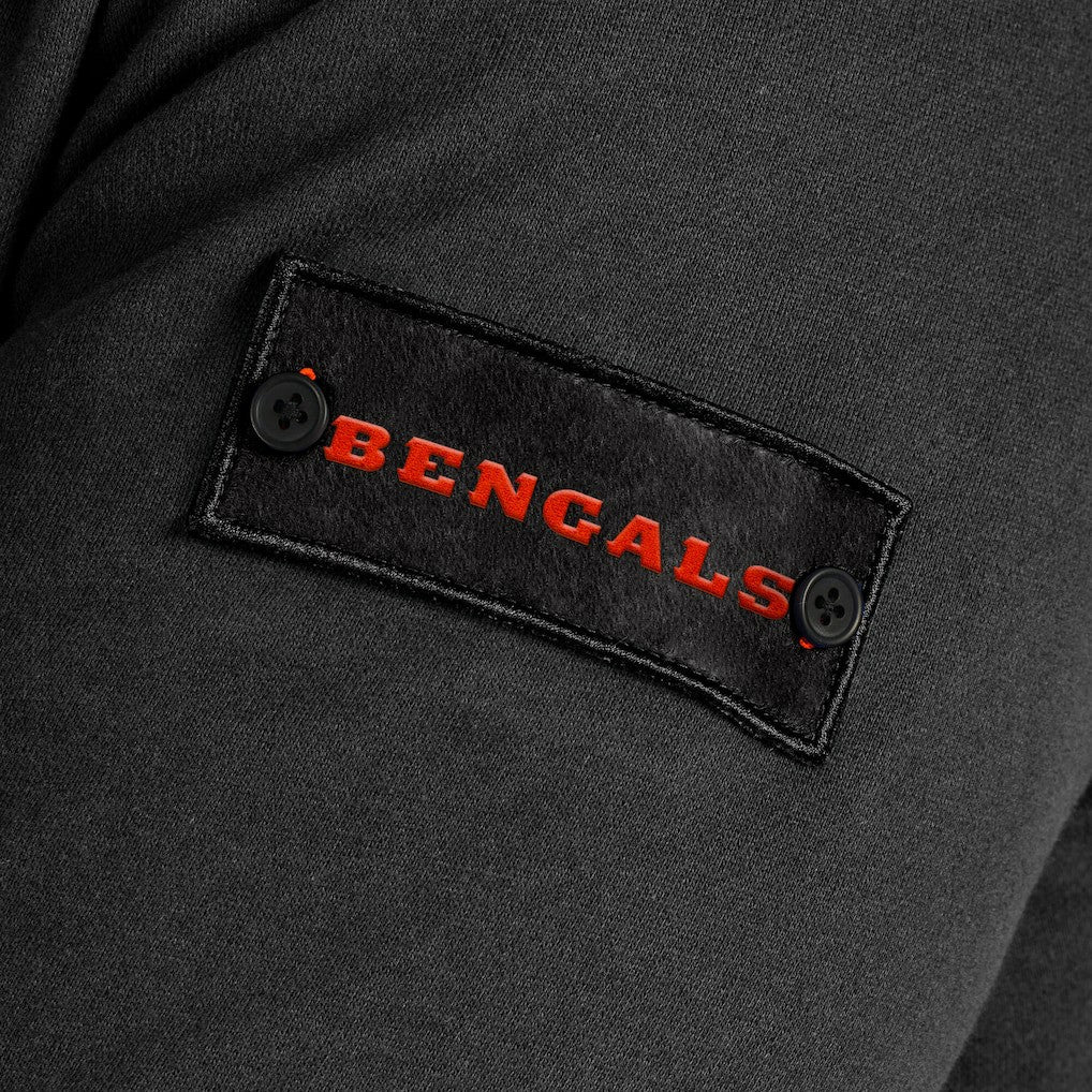Cincinnati Bengals J. Palmer QB1 Full-Zip Sweatshirt - Black Sweatshirts