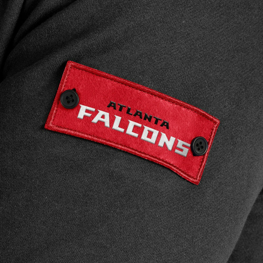 Atlanta Falcons J. Palmer QB1 Full-Zip Sweatshirt - Black Sweatshirts