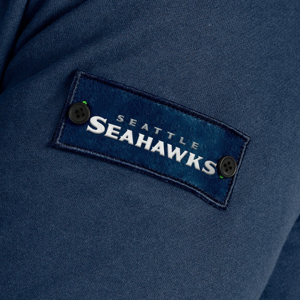 Seattle Seahawks J. Palmer QB1 Full-Zip Sweatshirt - Navy Sweatshirts