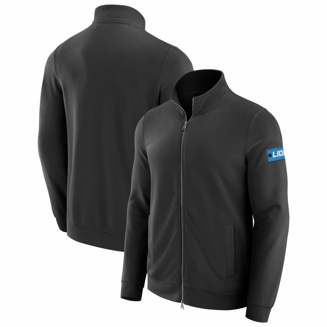 Detroit Lions J. Palmer QB1 Full-Zip Sweatshirt - Black Sweatshirts