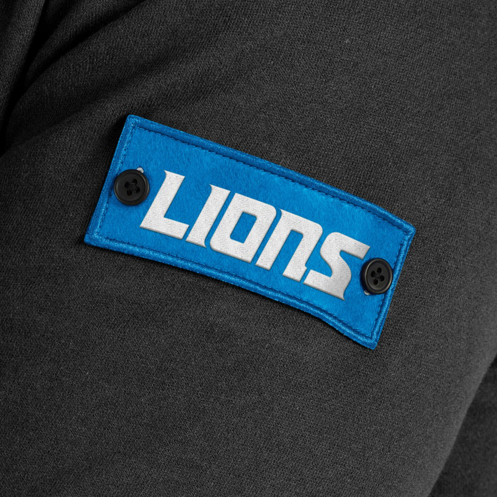 Detroit Lions J. Palmer QB1 Full-Zip Sweatshirt - Black Sweatshirts