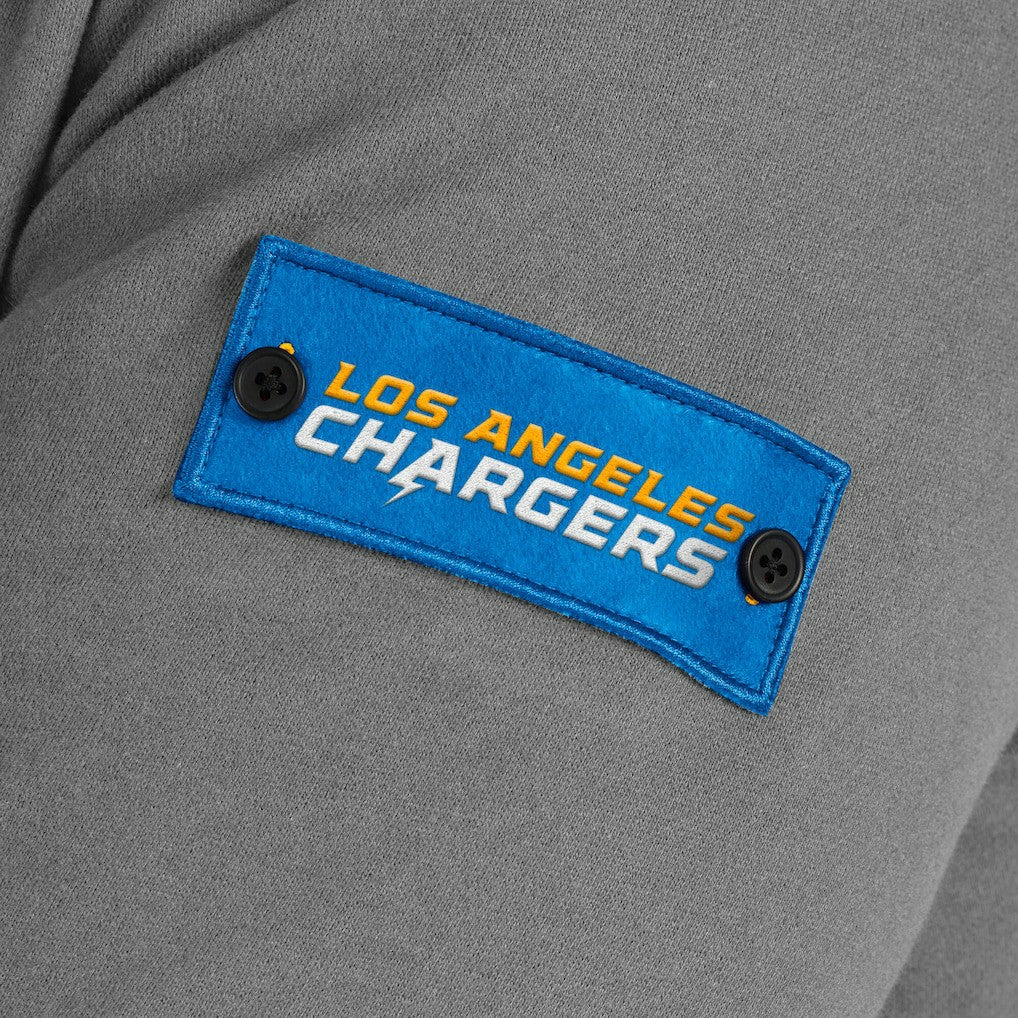 Los Angeles Chargers J. Palmer QB1 Full-Zip Sweatshirt - Graphite Sweatshirts