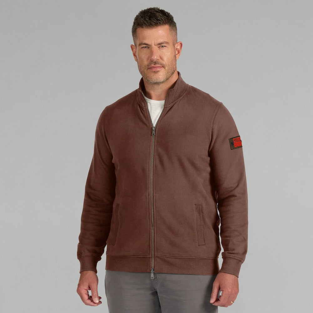 Cleveland Browns J. Palmer QB1 Full-Zip Sweatshirt - Tan Sweatshirts