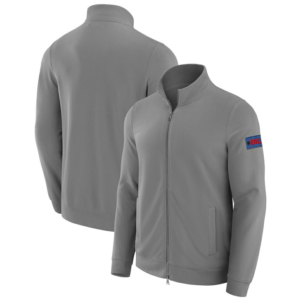 Buffalo Bills J. Palmer QB1 Full-Zip Sweatshirt - Graphite Sweatshirts