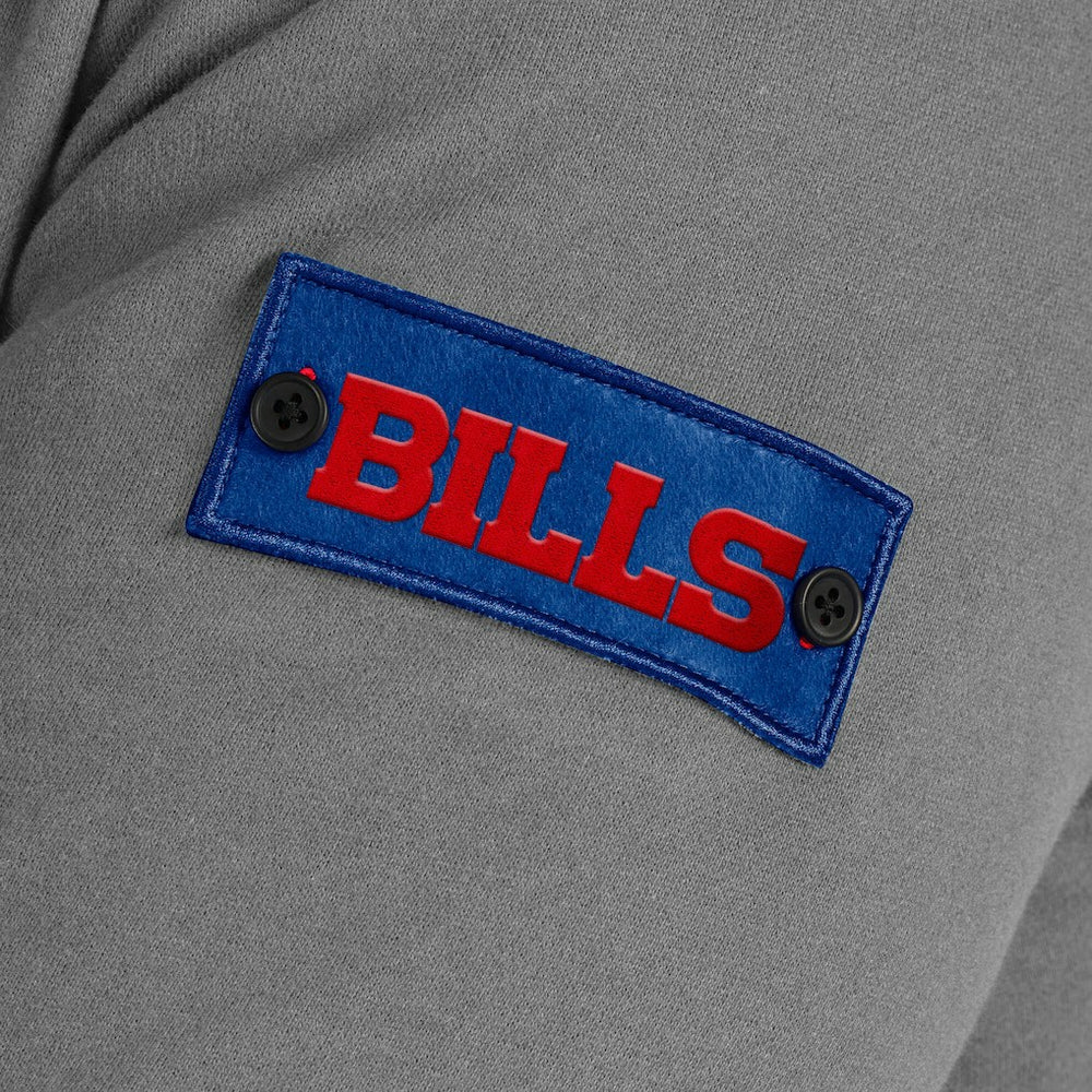 Buffalo Bills J. Palmer QB1 Full-Zip Sweatshirt - Graphite Sweatshirts