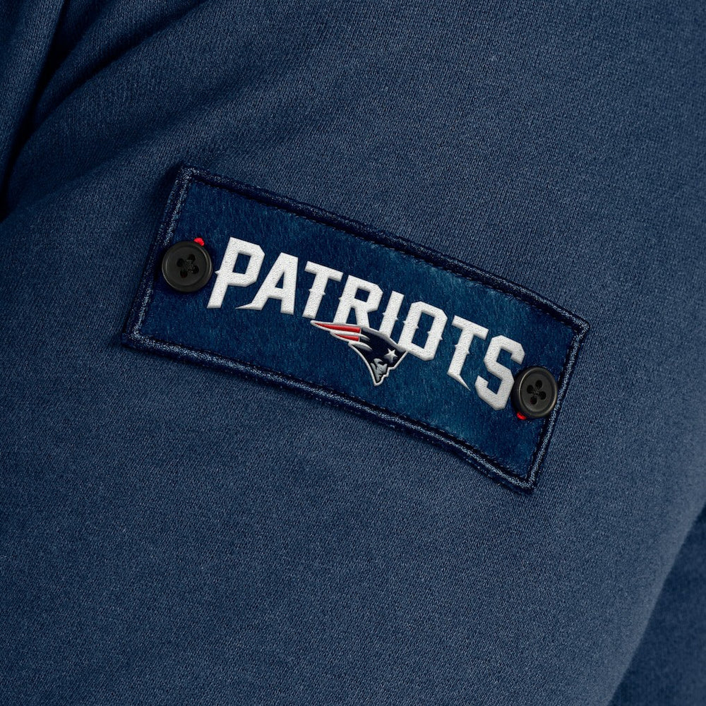 New England Patriots J. Palmer QB1 Full-Zip Sweatshirt - Navy Sweatshirts
