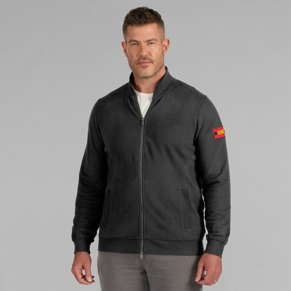 Kansas City Chiefs J. Palmer QB1 Full-Zip Sweatshirt - Black Sweatshirts