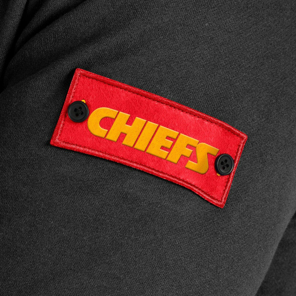 Kansas City Chiefs J. Palmer QB1 Full-Zip Sweatshirt - Black Sweatshirts