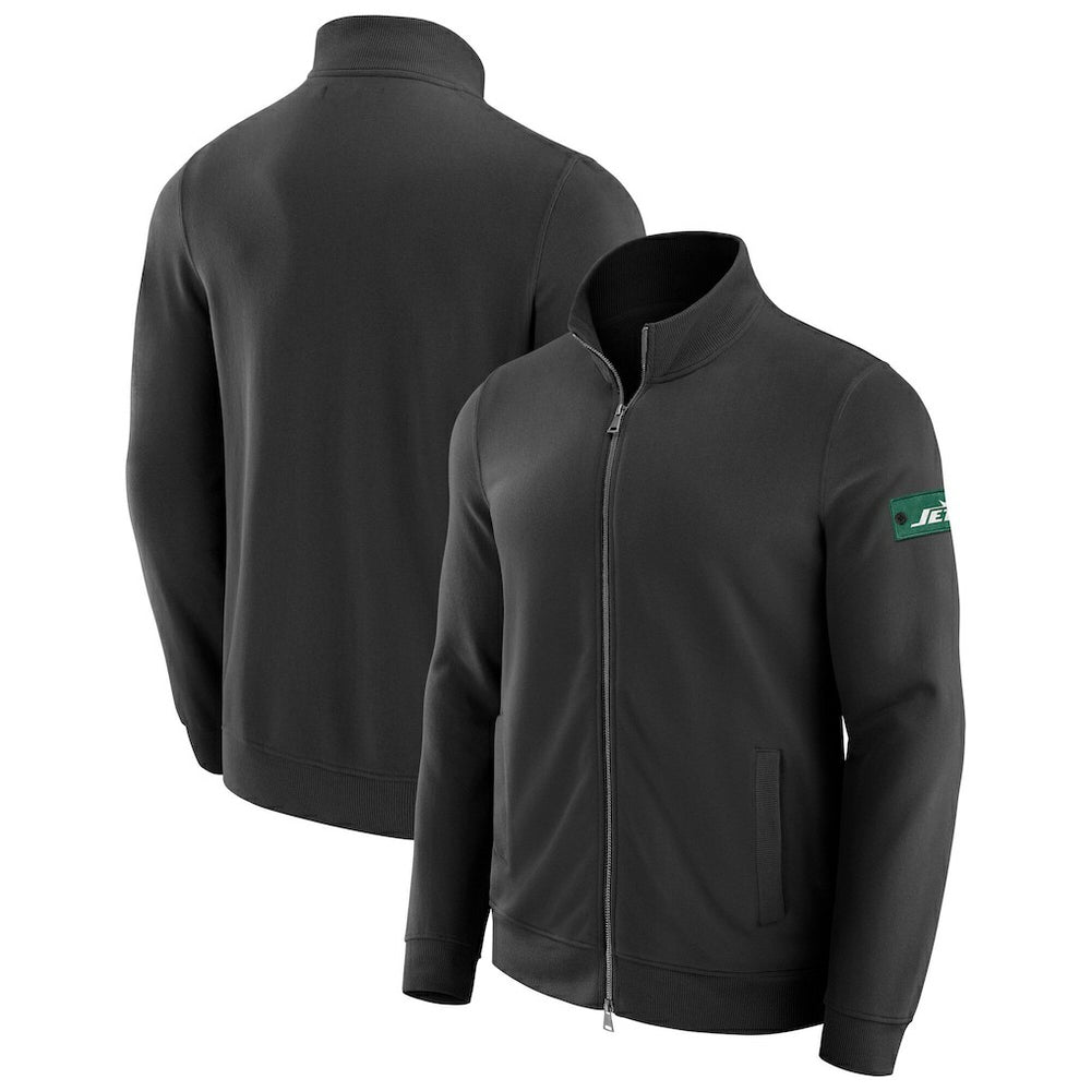 New York Jets J. Palmer QB1 Full-Zip Sweatshirt - Black Sweatshirts