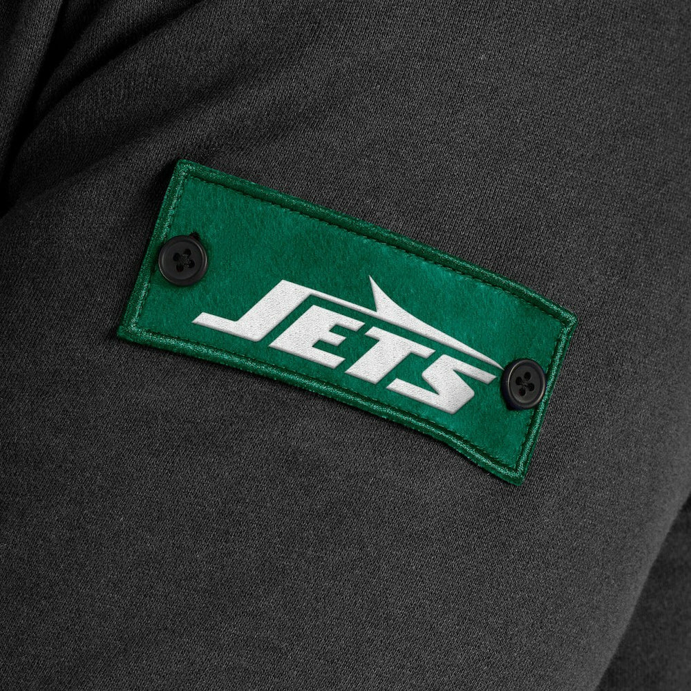 New York Jets J. Palmer QB1 Full-Zip Sweatshirt - Black Sweatshirts