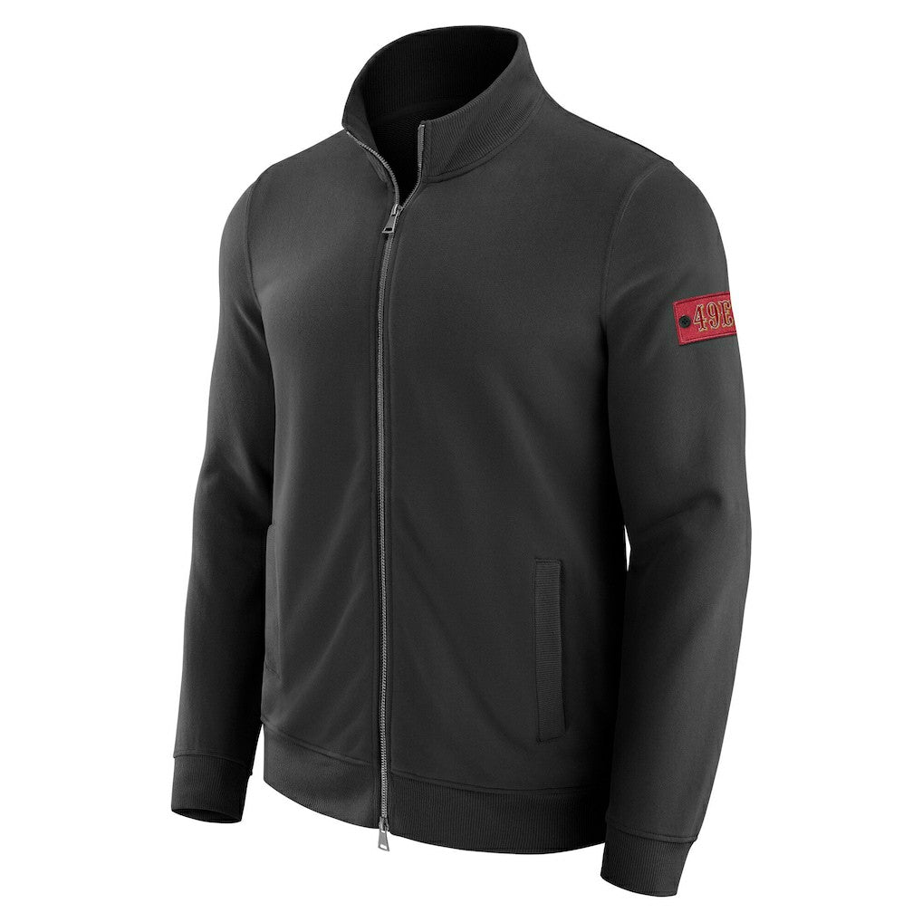 San Francisco 49ers J. Palmer QB1 Full-Zip Sweatshirt - Black Sweatshirts