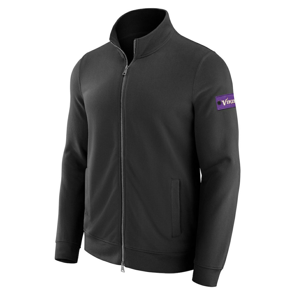 Minnesota Vikings J. Palmer QB1 Full-Zip Sweatshirt - Black Sweatshirts