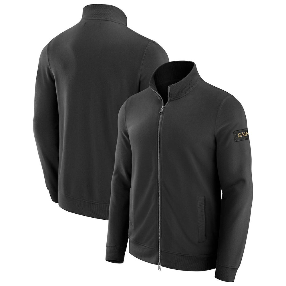 New Orleans Saints J. Palmer QB1 Full-Zip Sweatshirt - Black Sweatshirts