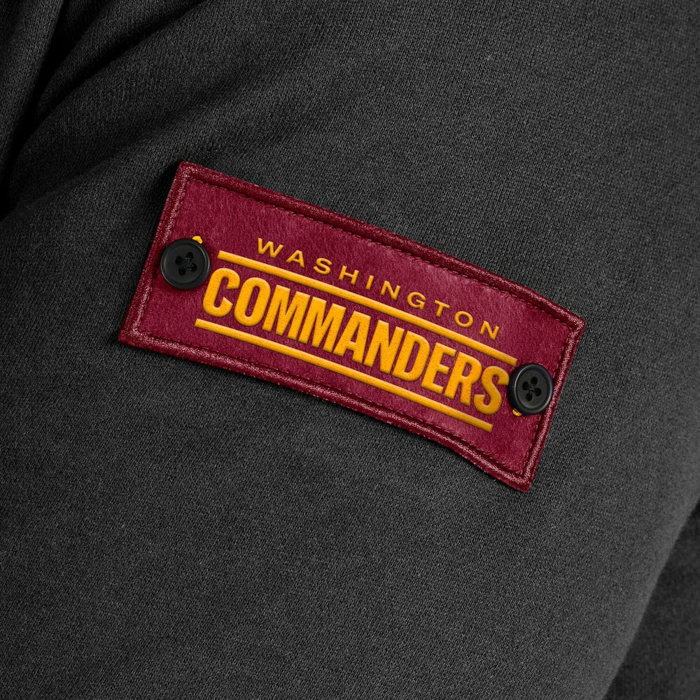 Washington Commanders J. Palmer QB1 Full-Zip Sweatshirt - Black Sweatshirts