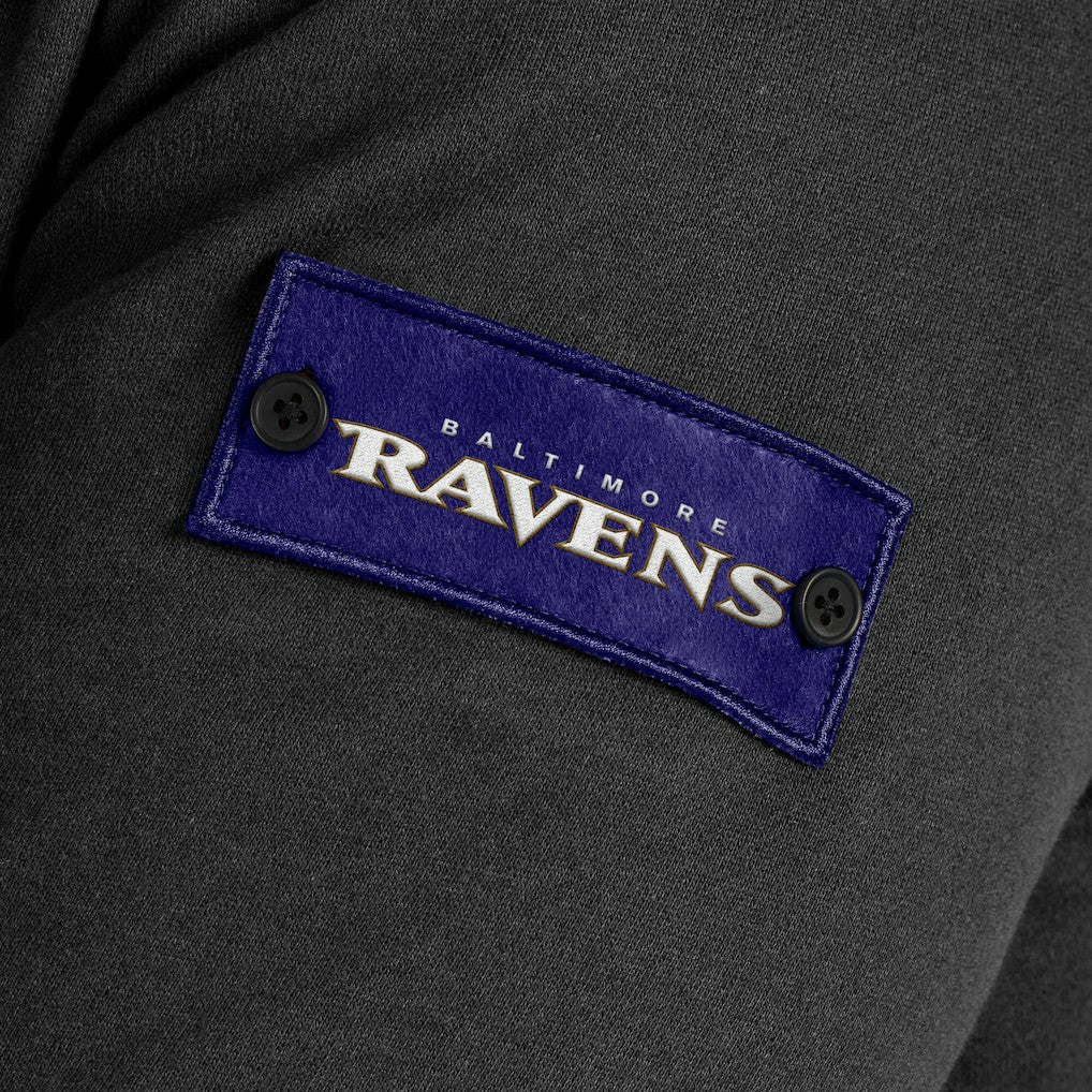 Baltimore Ravens J. Palmer QB1 Full-Zip Sweatshirt - Black Sweatshirts