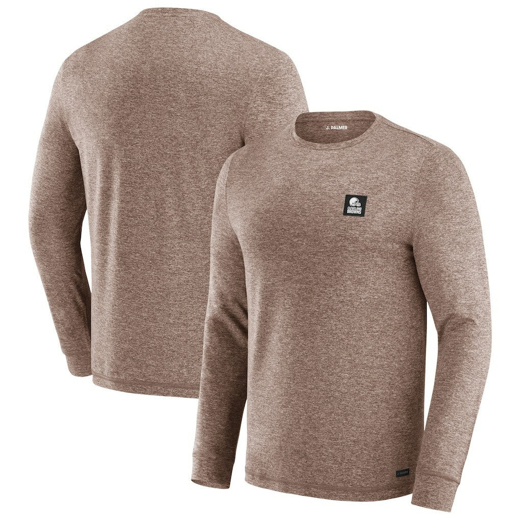 Cleveland Browns J. Palmer Four Down Long Sleeve T-Shirt - Brown T-shirts
