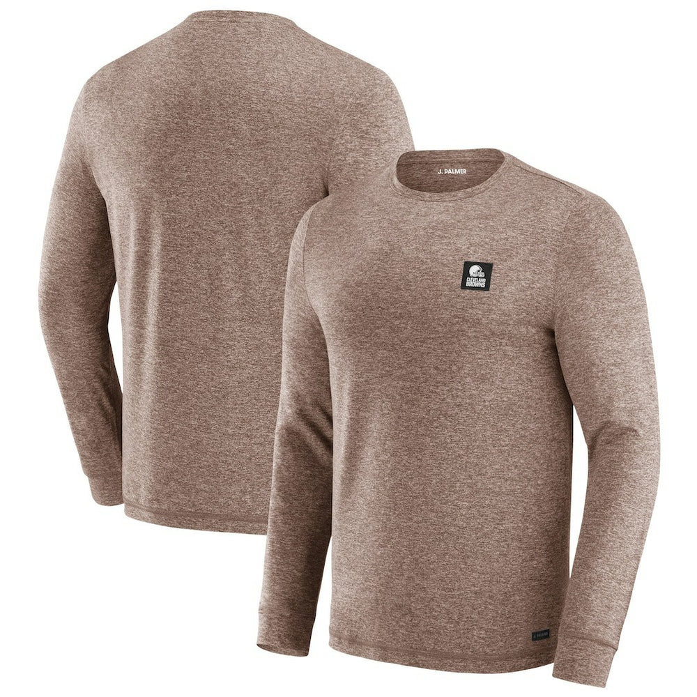 Cleveland Browns J. Palmer Four Down Long Sleeve T-Shirt - Brown T-shirts