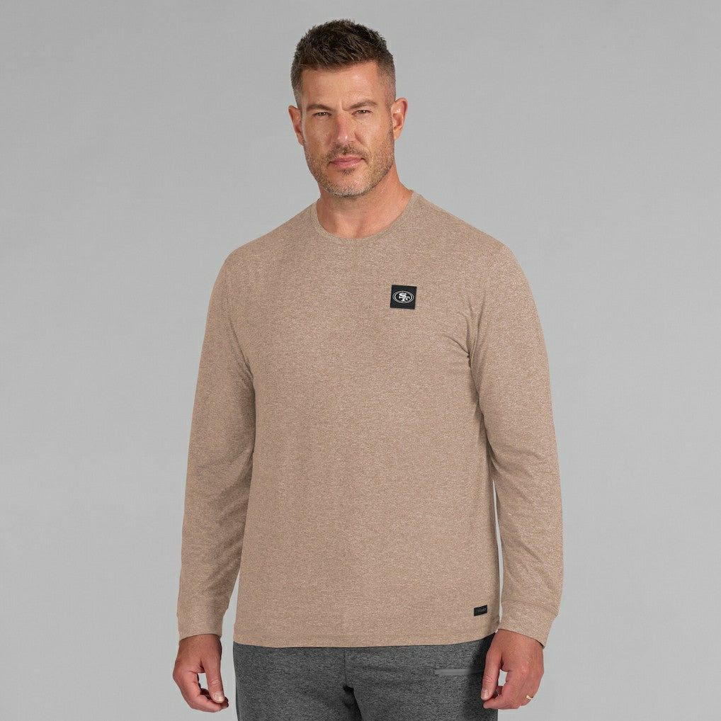 San Francisco 49ers J. Palmer Four Down Long Sleeve T-Shirt - Tan T-shirts