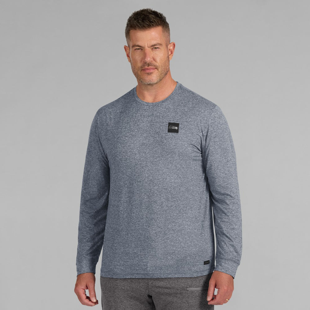 Seattle Seahawks J. Palmer Four Down Long Sleeve T-Shirt - Navy T-shirts