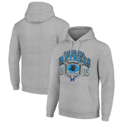 Carolina Panthers Starter 80s Retro Pullover Hoodie - Heather Gray Hoodies