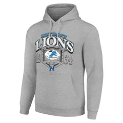 Detroit Lions Starter 80s Retro Pullover Hoodie - Heather Gray Hoodies