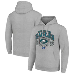 Philadelphia Eagles Starter 80s Retro Pullover Hoodie - Heather Gray Hoodies