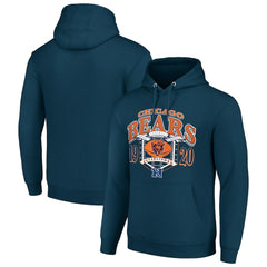 Chicago Bears Starter 80s Retro Pullover Hoodie - Navy Hoodies