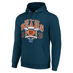 Chicago Bears Starter 80s Retro Pullover Hoodie - Navy Hoodies
