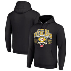 Pittsburgh Steelers Starter 80s Retro Pullover Hoodie - Black Hoodies