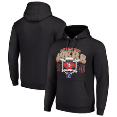 San Francisco 49ers Starter 80s Retro Pullover Hoodie - Black Hoodies