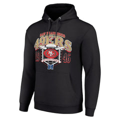 San Francisco 49ers Starter 80s Retro Pullover Hoodie - Black Hoodies
