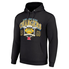 Los Angeles Chargers Starter 80s Retro Pullover Hoodie - Black Hoodies