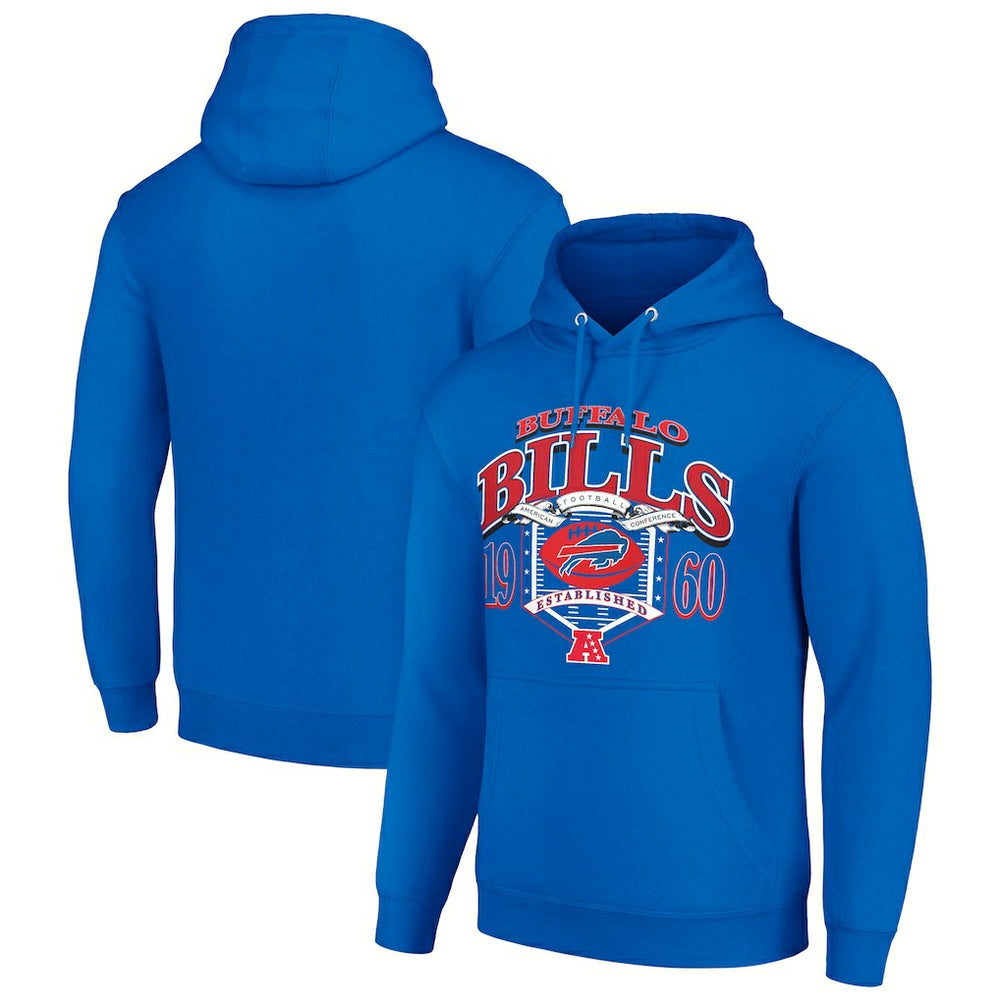Buffalo Bills Starter 80s Retro Pullover Hoodie - Royal Hoodies