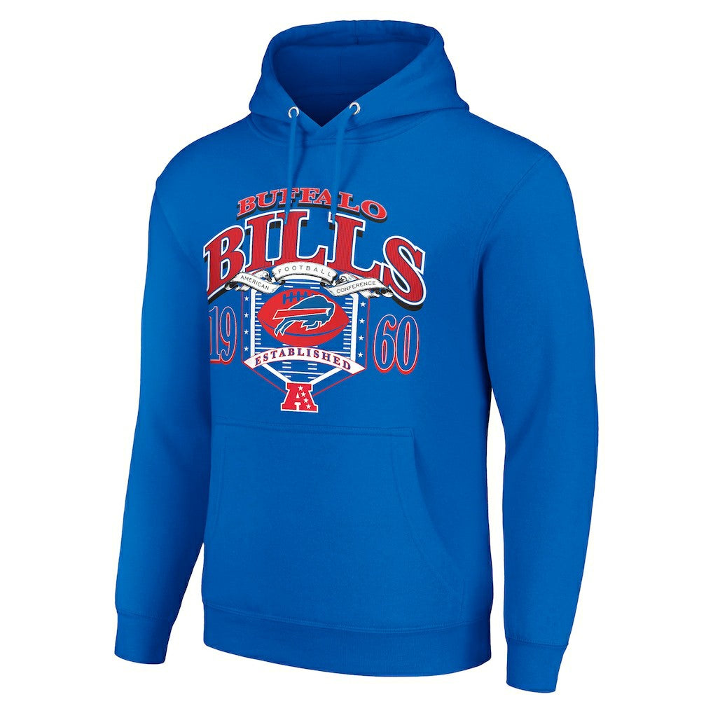 Buffalo Bills Starter 80s Retro Pullover Hoodie - Royal Hoodies