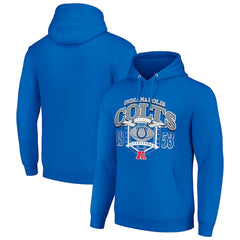 Indianapolis Colts Starter 80s Retro Pullover Hoodie - Royal Hoodies