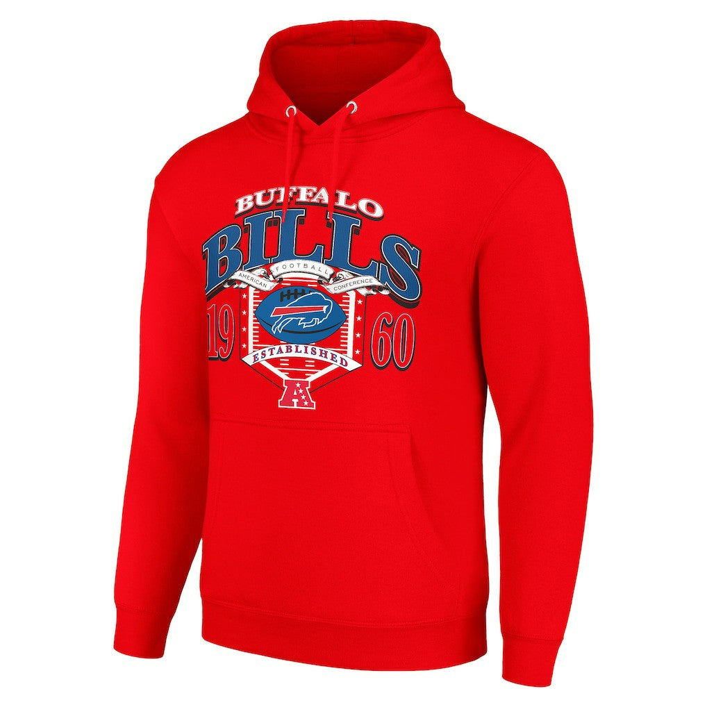Buffalo Bills Starter 80s Retro Pullover Hoodie - Red Hoodies