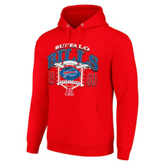 Buffalo Bills Starter 80s Retro Pullover Hoodie - Red Hoodies
