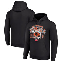 Cincinnati Bengals Starter 80s Retro Pullover Hoodie - Black Hoodies