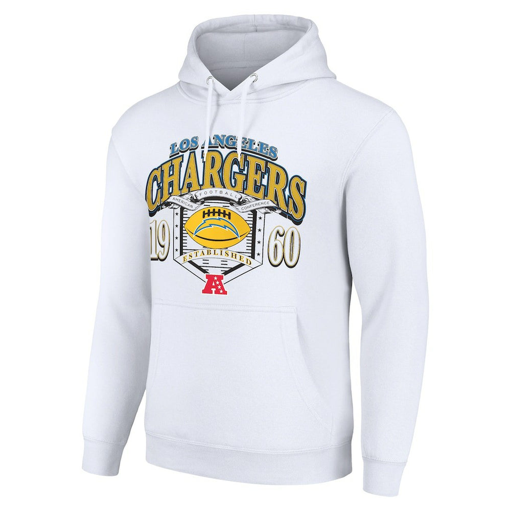 Los Angeles Chargers Starter 80s Retro Pullover Hoodie - White Hoodies