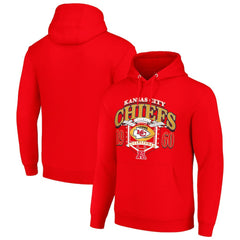 Kansas City Chiefs Starter 80s Retro Pullover Hoodie - Red Hoodies