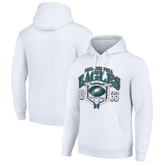 Philadelphia Eagles Starter 80s Retro Pullover Hoodie - White Hoodies