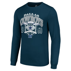 Dallas Cowboys Starter Retro Long Sleeve Graphic T-Shirt - Navy T-shirts