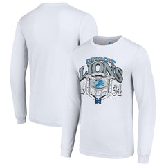 Detroit Lions Starter Retro Long Sleeve Graphic T-Shirt - White T-shirts