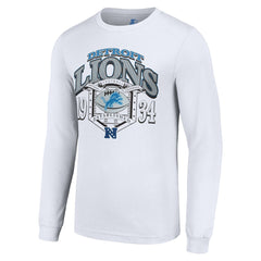 Detroit Lions Starter Retro Long Sleeve Graphic T-Shirt - White T-shirts