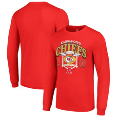Kansas City Chiefs Starter Retro Long Sleeve Graphic T-Shirt - Red T-shirts